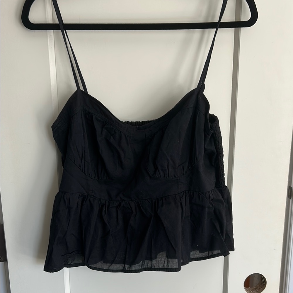 American Eagle Outfitters Black Sleeveless Bustier Camisole